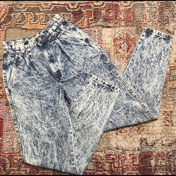 Vintage Chic Acid Wash High Rise Mom Jeans Sz 4 - Picture 9 of 12